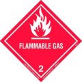 American Labelmark Co LabelMaster® HMSL70 Flammable Gas Label, Worded, PVC-Free Film, 500/Roll HMSL70